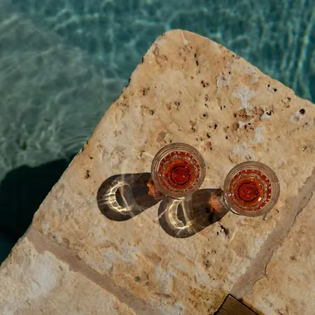 Pool Among Ancient Olive Trees In